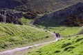 A hillwalking route up to ArthurÃ¢â¬â¢s Seat, the highest point in Edinburgh located at Holyrood Park, Scotland, UK